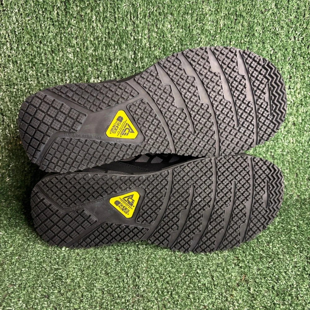 NEW ACE Work Boots Phantom Steel Toe ESD Slip Resistant Safety Shoes Black Men 8